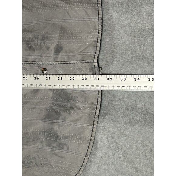 BKE Buckle Shirt Men Large Grey Dapple Metal Snap Epaulettes Pockets Long Sleeve - Picture 4 of 14